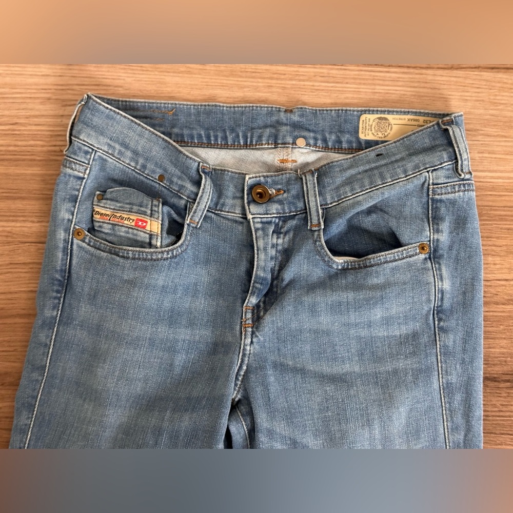 DIESEL D-EBBEY BLUE BOOTCUT LOW WAIST JEANS WOMENS SIZE 25 - Picture 7 of 12